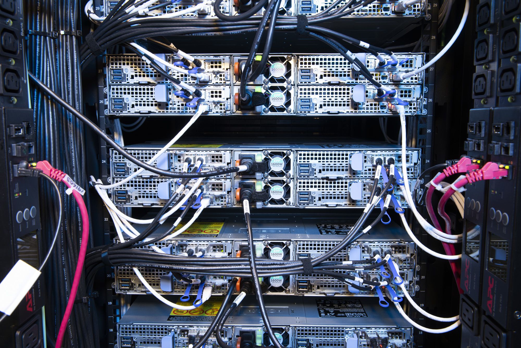 Image of the JASMIN data intensive supercomputer.