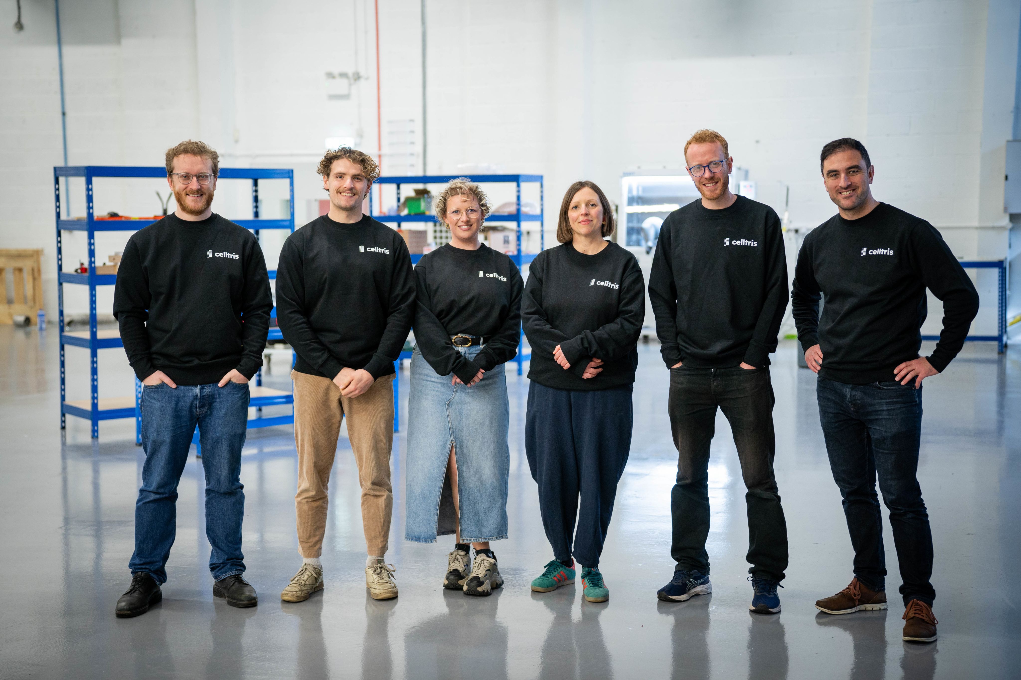 Celltris' co-founder Sam Alexander and colleagues at the company's Bristol headquarters