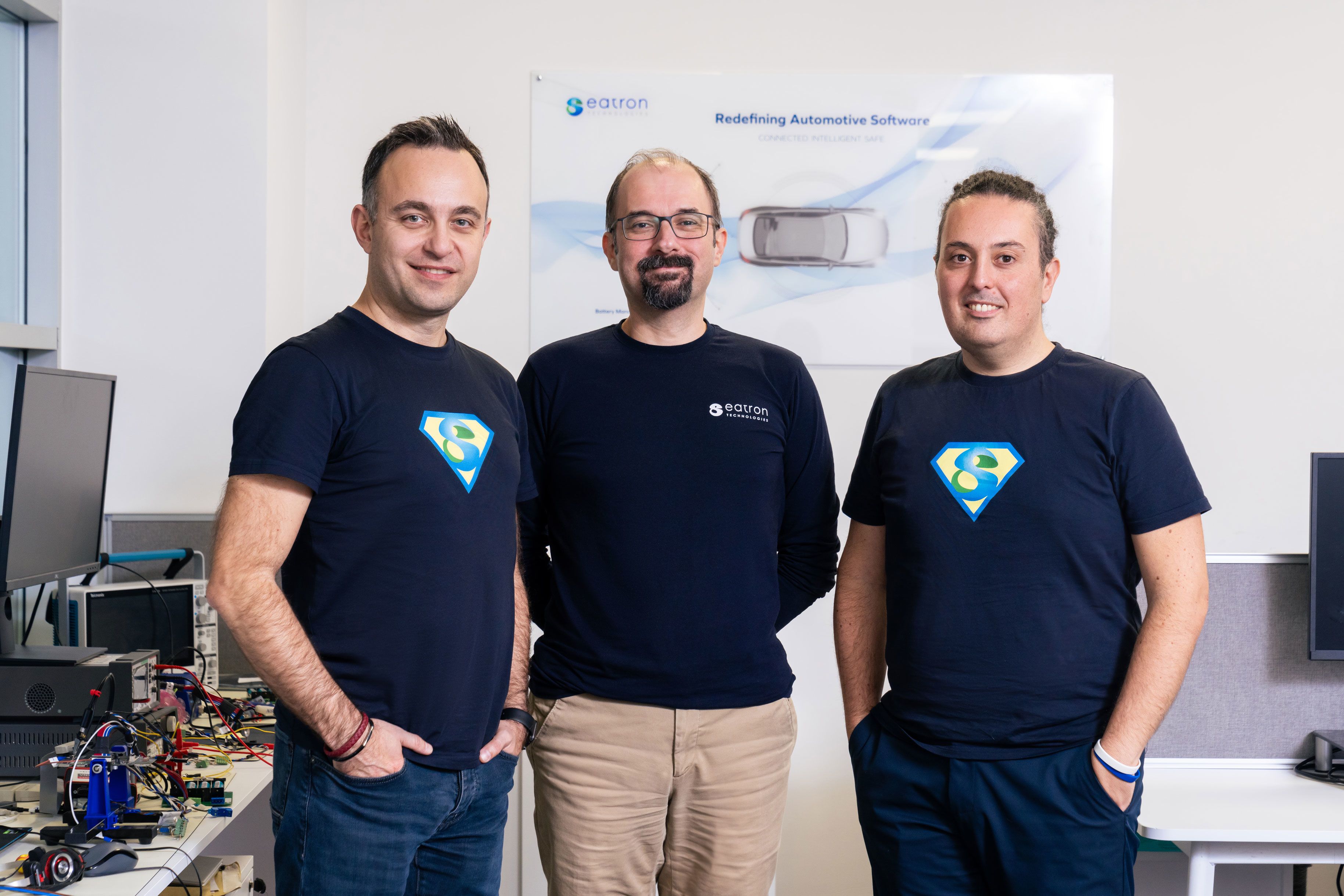 Eatron founders (from left): Umut Genç, Can Kurtulus and Amedeo Bianchimano