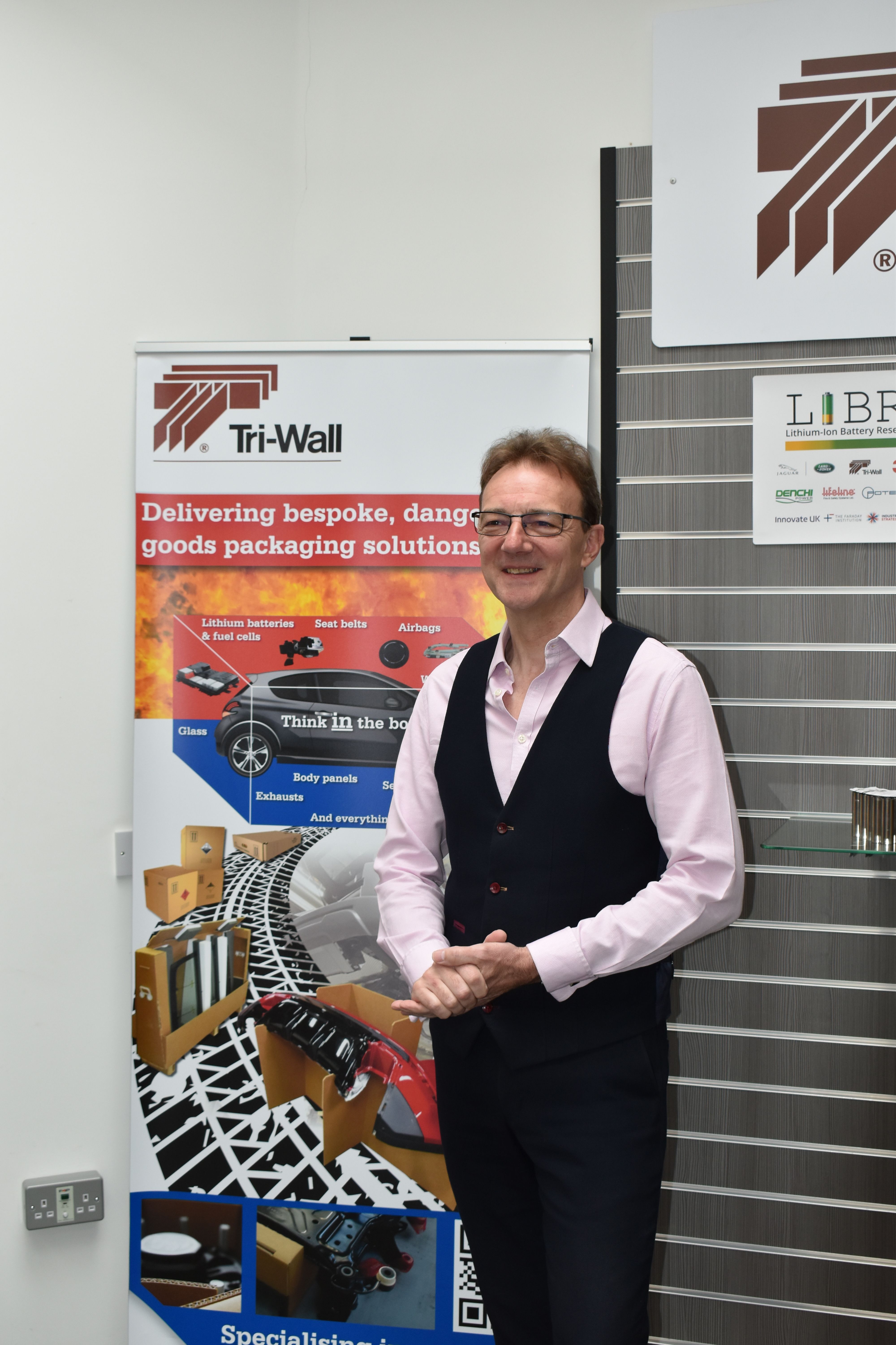 Mike Valentine, Tri-Wall UK's Projects Lead of battery transport solutions