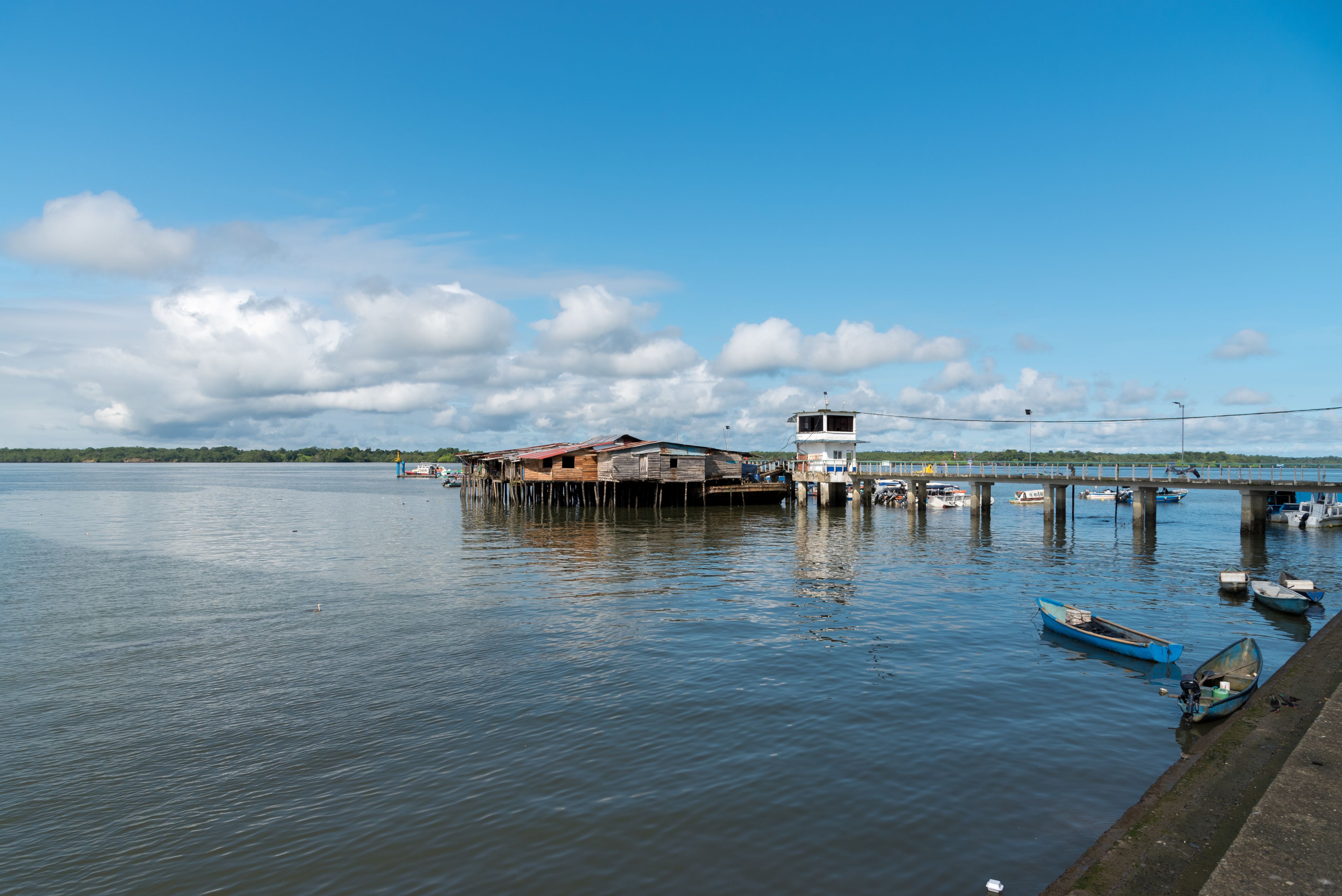 A view of the sea at the Colombian port city of Buenaventura