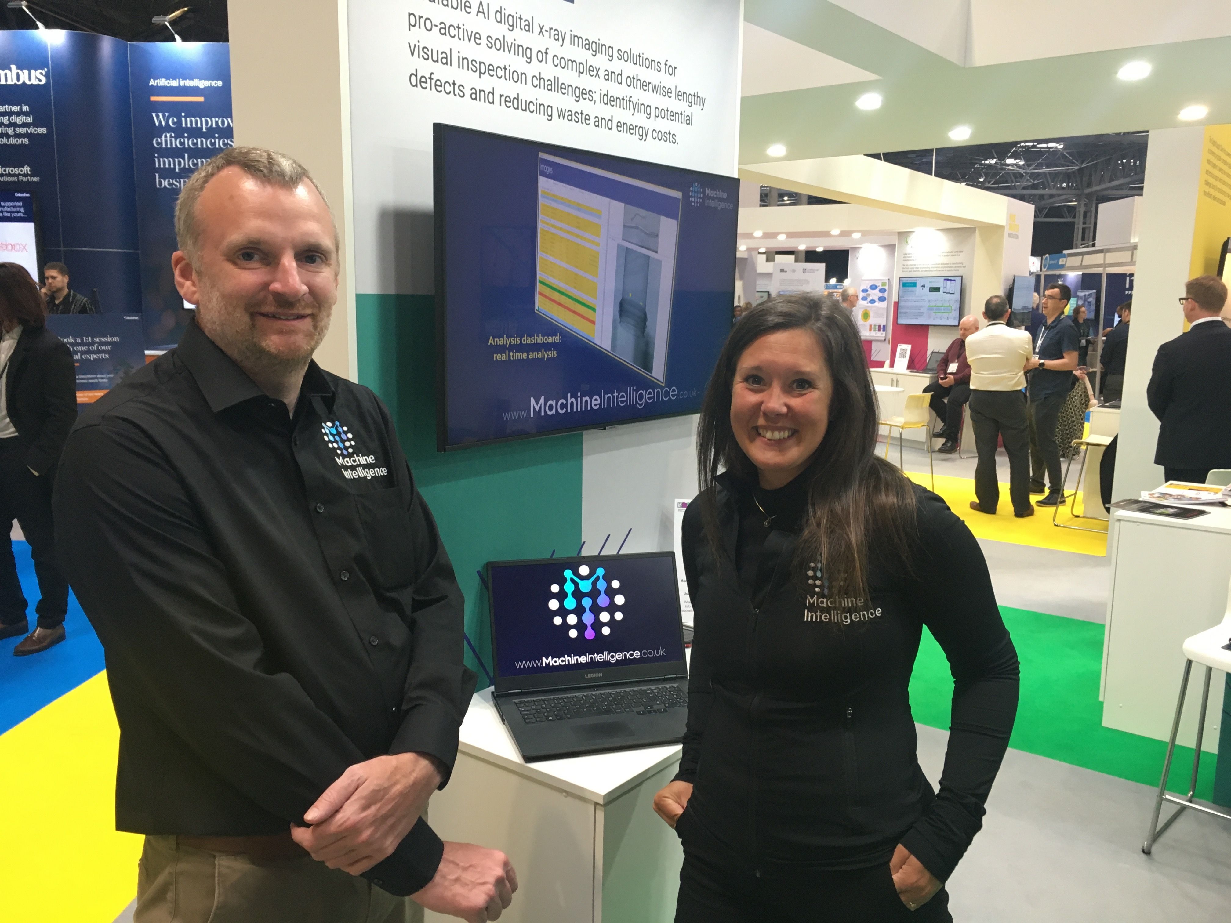 Machine Intelligence's founder and director Dr Simon Harding and company director Susan Harding