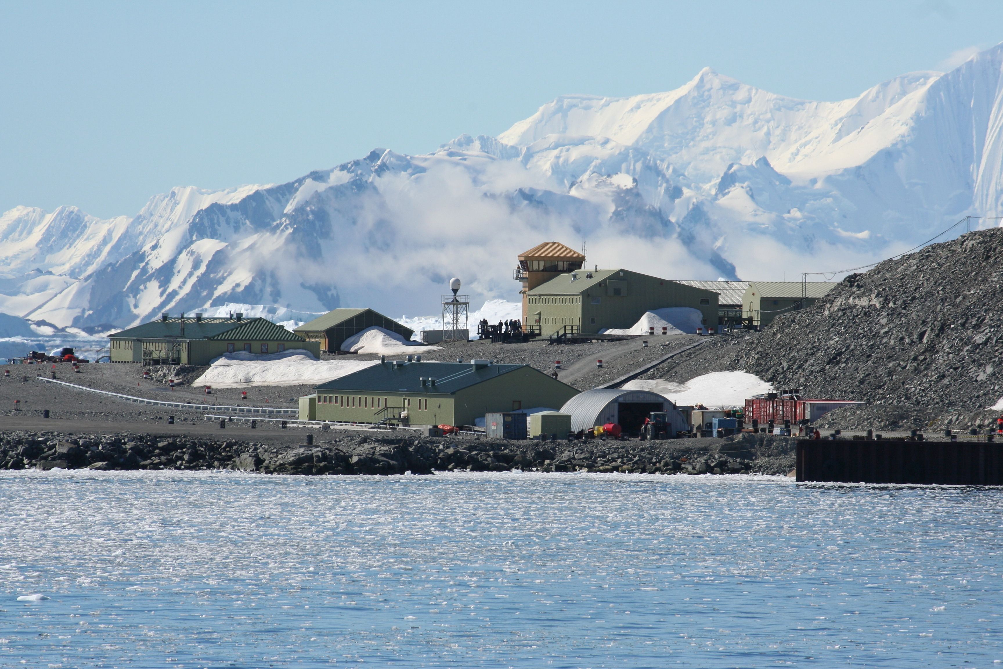 BAS station on the water’s edge.