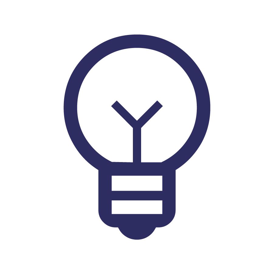 An icon of a light bulb
