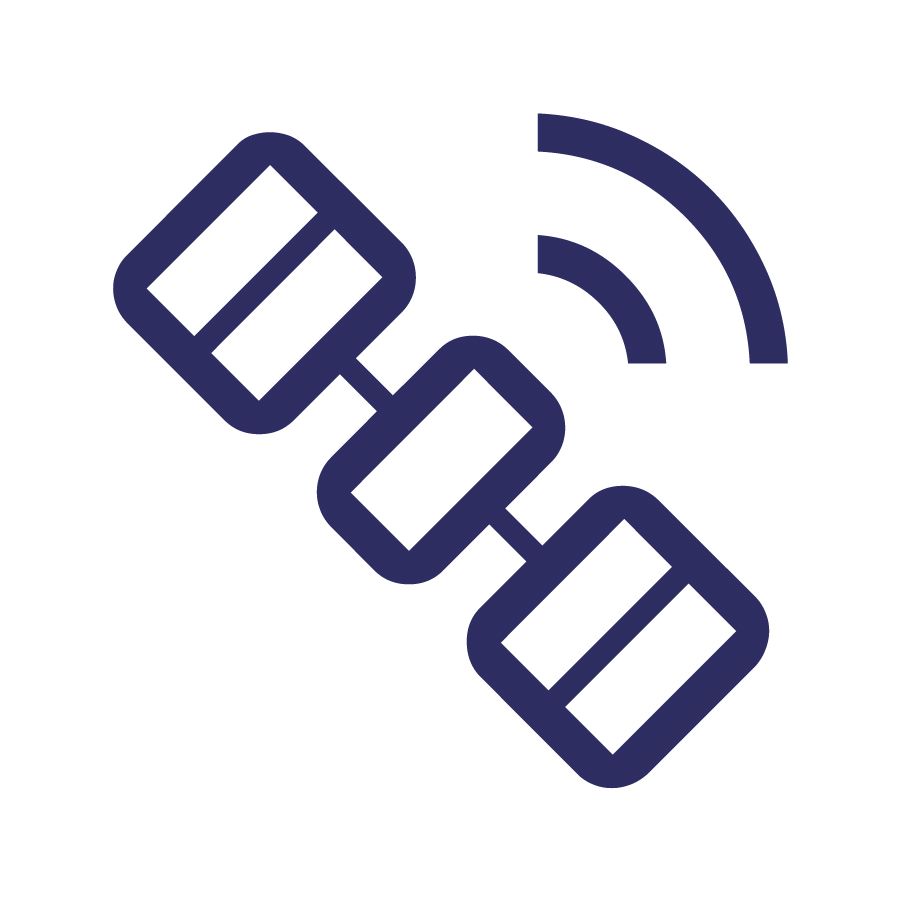 An icon of a satellite