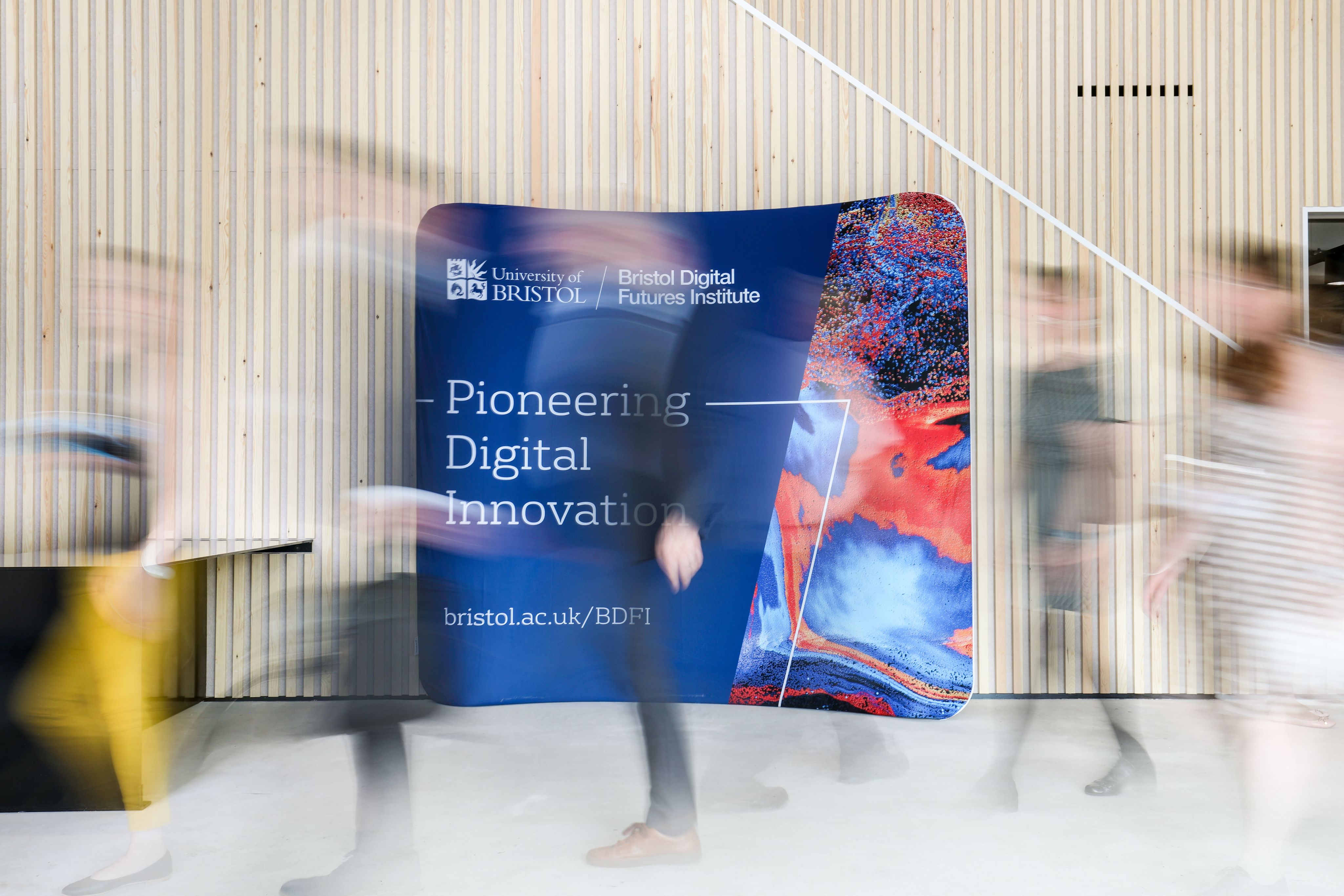 Interior of the new Bristol Digital Futures Institute building