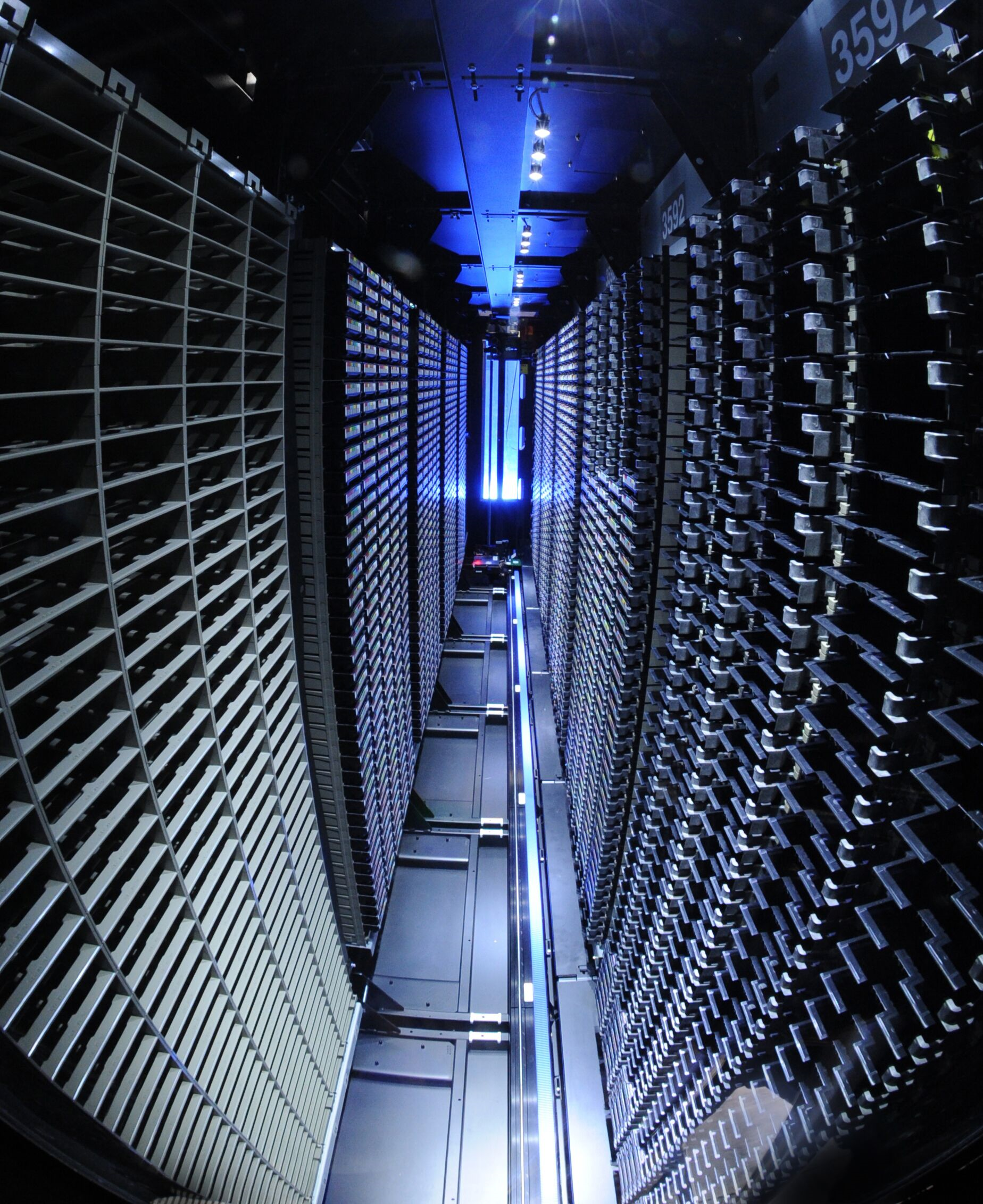 Example of computer cabinet in STFC's Hartree Centre. Credit: STFC / Hartree Centre